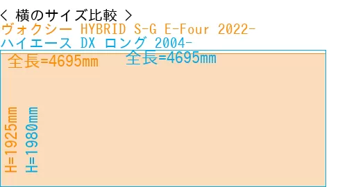 #ヴォクシー HYBRID S-G E-Four 2022- + ハイエース DX ロング 2004-
